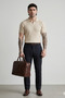 Men's Old Money Knitted Polo Collar Knitwear T-Shirt - 2