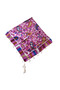 Purple Colored Indian Cotton Silk Scarf 110cm - 3
