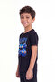 Printed Short Sleeve Boys' T-Shirt B23 - 3