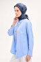 Velora Scarf Brush Flower Pattern Night Blue 90X90 - 2