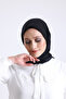 Plain Stitched Cheesecloth - Women's Headscarf |   Embroidery Writing Flat India 100X100 cm - 3