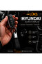 Luxury Hyundai Keychain Metal Leather – Premium Stylish Design 11 X 2 cm Double-Sided Logo Car Accessory - 2