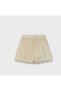 Girl's Shiny Pleated Shorts Skirt 10-16 Years Gold