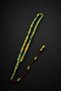 Cut-Out Model Crimped Amber Rosary – Hareli Cream Green Color, Masterful Craftsmanship, Collectible