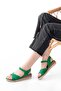 692-564 Grass Green Orthopedic Sole Cross Buckle Women's Sandals