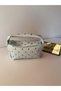 Women's Blue Studded Handbag Trok Detailed Baguette Shoulder Bag Soft Leather Look Stylish Bag - 5