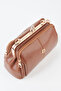 Women's Butterfly Tan Gold Accessory 4-Compartment Purse and Zipper Closure Handbag and Shoulder Bag - 2