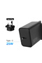 25W GaN USB-C Fast Charger with USB-C Cable, PD 3.0 & PPS Compact Wall Adapter - Black - 6