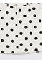 Ecru Zippered Polka Dot Mini Jean Skirt - 7