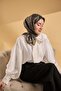 وشاح حرير تويلي بسلسلة كاكي - 2