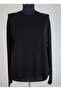 Women's Black Crewneck Reglan Sleeves Basic Mercerized Knitwear Sweater Yy101371 - 5