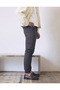 Men's Trend High Waist Slim Fit Cargo Pocket Elastic Anthracite Trousers - 5