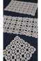 35 X 20 2 Pieces of Cotton Rope Knitted Lace 15 X 15 Square 1 Piece
