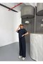 Morena Osho Fabric Women's Summer Loose Wide Leg Palazzo Trousers Two-Piece Set – Stylish & Comfortable Anthracite