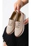 Dues 0721 Beige Full Orthopedic Comfortable Daily Women's Shoes - 2