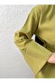 Şimal Kemerli Oversize Wide Sleeve Shirt-Çi̇513.5 Oil Green - 2