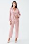 Women's Satin Lace 6-Piece Dowry Nightgown, Dressing Gown, Pajama Set Set 4000 - 7