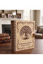 Wooden Book Box with Tree of Life Design - Mother's Day Gift Decorative Memory Box - 2
