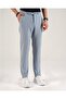 Slim Fit Beli Lace-Up Pants Blue T14557 - 3