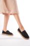 Women's Summer Black Knitwear Jute Wrap Handmade Espadrille - 7