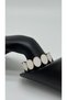 Special Series Gold Oval White Handcuff Bracelet - Gold - 2