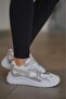 Women's Silver Orthopedic Sole Casual Sneaker 086-1 - 3