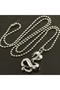 ILKESHOP قلادة معدنية على شكل ثعبان - (223128) لون فضي - 2