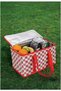 22X22X33 cm Thermal Picnic Bag 25Lt Thermal Insulated Food and Beverage Carrying Bag Camping Picnic Plaid Bag - 2