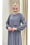 Jacket with Pockets and Hidden Zipper on the Back 1. Sinif Medi̇ne İpeği̇ Ferace - 2