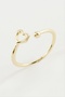 ILKESHOP خاتم على شكل قلب (03810) - أصفر - 2