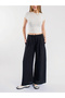 Linen Fabric Wide Leg Relaxed Fit Trousers - 5
