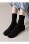 Economical Pack of 8 Black Cotton Unisex Tennis Socks Set - 2