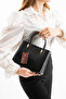 Jesse Vertical Form Hand and Shoulder Bag with Gold Buckle Detail Mint Green - 2