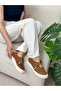 Tan Suede (Morly) Laser Cut Women's Sneakers - 3