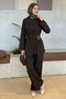 Gold Buckle Tie-Down Bitter Brown Double Set - 4