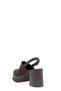 Brown Suede Closed-Toe Heeled Women's Sandals - 3