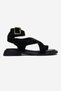 Cross-Tied Flip-Flop Women's Sandals Black - 2