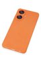 Ilkeshop New Realme C55 Case Nano Inside Velvet Silicone (193247) - Orange - 2
