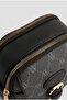 Women's Black Dotted Cross Strap Hand & Shoulder Bag 406 - 2