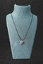 Amethyst Pendant Natural Stone Necklace Certified Natural Stone Amethyst Heart Cut Necklace - 2