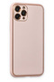 Ilkeshop New iPhone 11 Pro Case Coco Leather Silicone Cover (03309) - Powder - 2