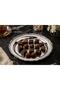 Engrave Border Round Silver Tray 25X25X2 cm Decorative Presentation and Serving Tray 1Mg-6354 - 3