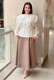 Short Tunic with Pleated Layers on the Front - 3