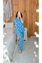 Hairless Blue Teddy Bear Patterned Short Sleeve Wide Fit Maternity Pajama Set