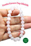 Natural Original Pink Quartz Stone Bracelet 8 mm - 2