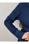 Berfu Half-Pleated Waist Gathered Denim Dress-Ml2605 Denim Color - 3