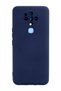 Ilkeshop New Tecno Camon 16 Case Nano Inside Velvet Silicone (175552) - Navy Blue