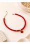 Archhazel Jewelry Red Smiley Fimo Necklace – Colorful Summer Choker Women's Necklace