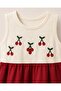 Girl's Cherry Embroidered Hat and Summer Dress - 5