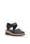 Elit 26Yrhm436 Women's Genuine Leather Orthopedic Flat Sandals Black - 3